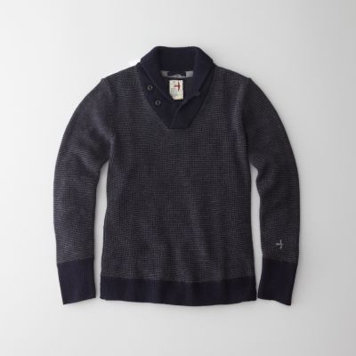 LAKE SUPERIOR SHAWL COLLAR SWEATER