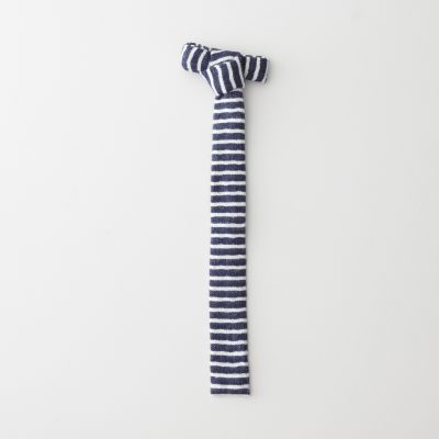 DIAMOND QUILTED DOUBLE FACED STRIPE TIE