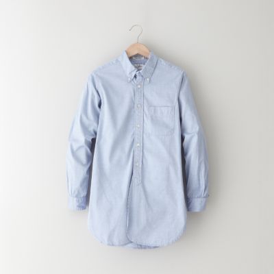 BLUE PINPOINT OXFORD TUNIC