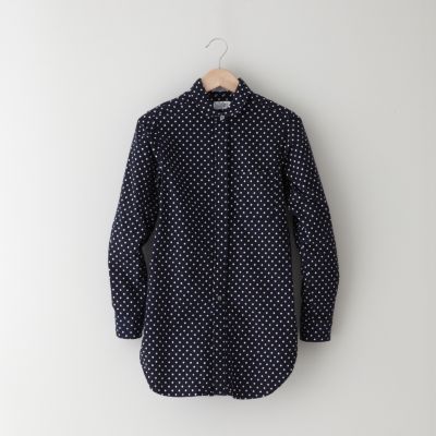 POLKADOT PRINT FLANNEL TUNIC
