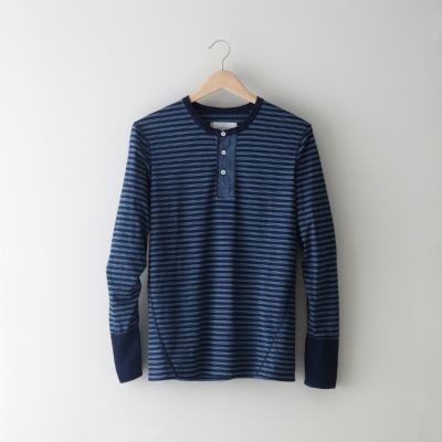 LONG SLEEVE STRIPE HENLEY