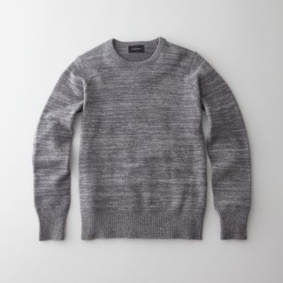 LONG SLEEVE MARLED CREWNECK SWEATER