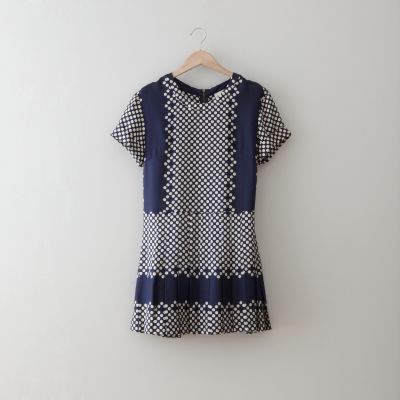 Pleated Skirt T-shirt Dress