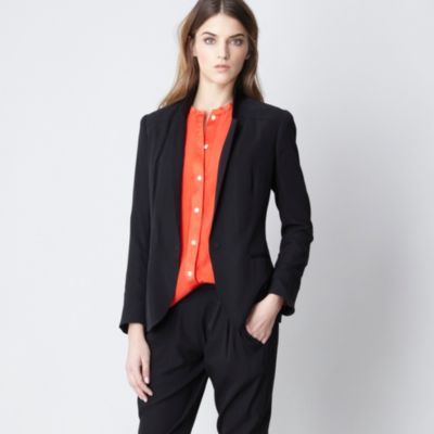 STRETCH SILK BLAZER