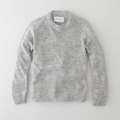 PLAIN ROUND NECK KNIT SWEATER