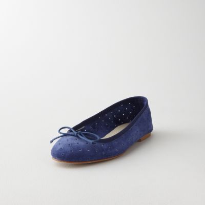 BALLET SUEDE FLAT WITH STARS