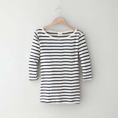BOAT NECK 3/4 SLEEVE TEE