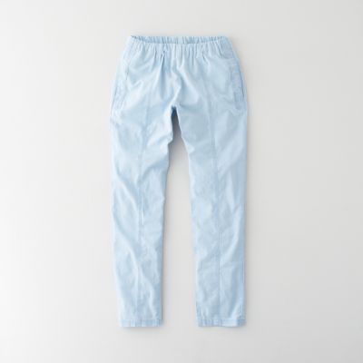 STONEWASHED CHAMBRAY TROUSERS