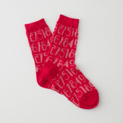 NUMBER CREW SOCK