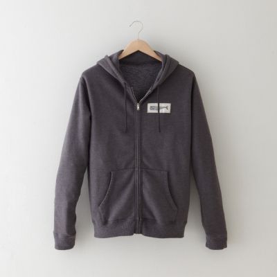 WHALE ZIP-UP HOODIE