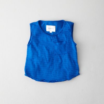 SHADOW STRIPE POCKET TANK
