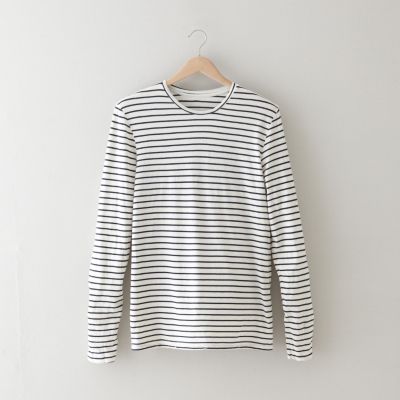 STRIPE CREW NECK TEE
