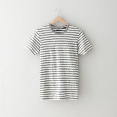 STRIPED CREW NECK T-SHIRT