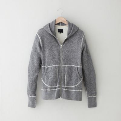 TIGER TERRY HOODED SWEATER