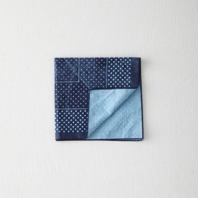 OVER-DYED DOTS HANDKERCHIEF