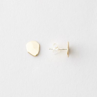 FLAT SEED STUDS YELLOW GOLD