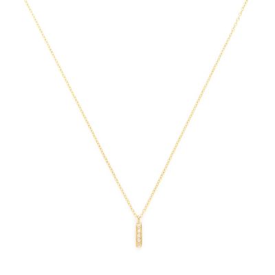 Rectangle Diamond Necklace