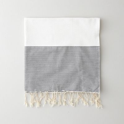 POSITIVE NEGATIVE STRIPE FOUTA TOWEL
