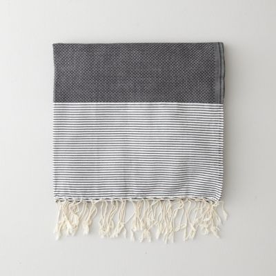 POSITIVE NEGATIVE STRIPE FOUTA TOWEL