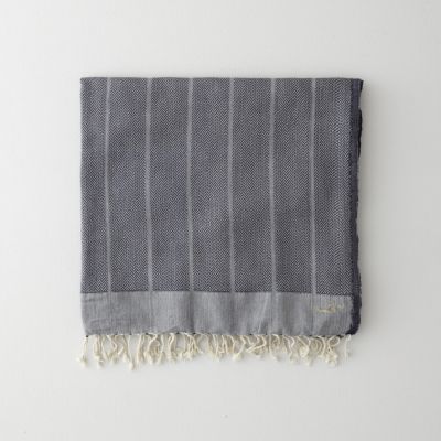 NAVY HERRINGBONE FOUTA TOWEL