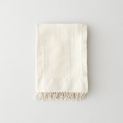 OFF-WHITE HERRINGBONE GUEST TOWEL