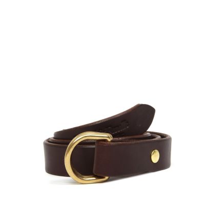 Leather 1" D-Ring Belt