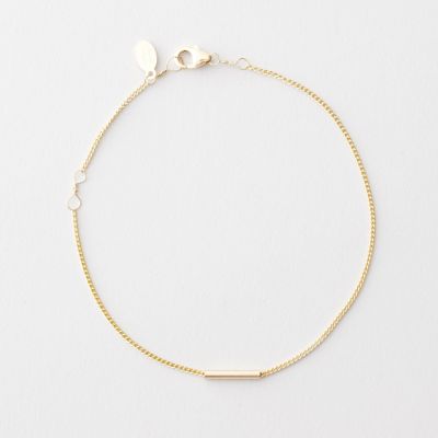 GOLD CYLINDER BRACELET