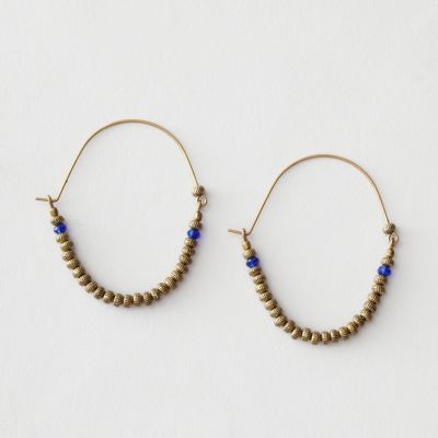 SANTA FE BEADED HOOP EARRING