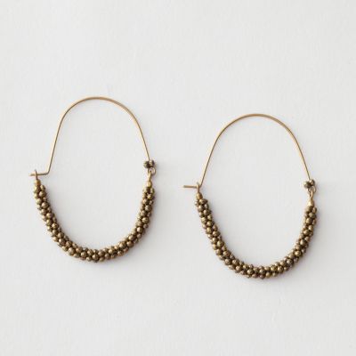 MARFA BRONZE HOOP EARRING