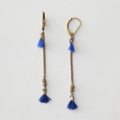 WHO AGAIN THREAD TASSLE EARRING