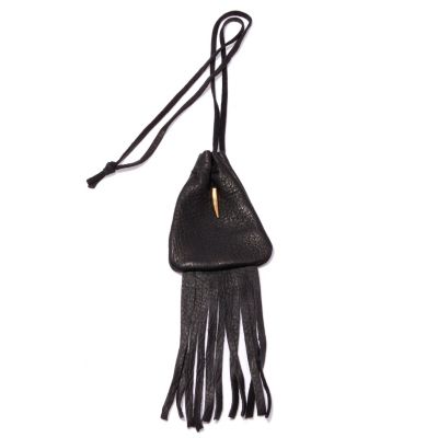 BLACK LEATHER POUCH