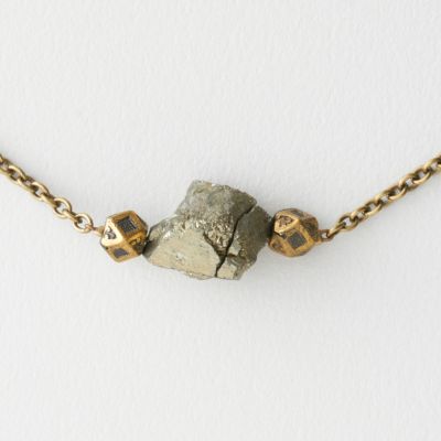 Crystal Mountain Pyrite Necklace
