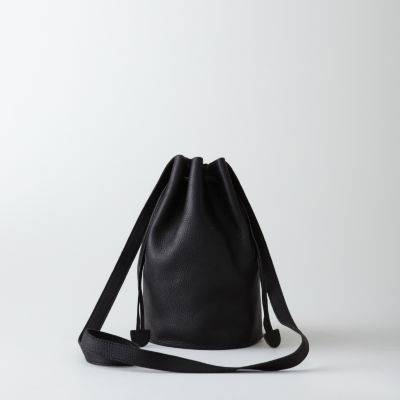 DRAWSTRING PURSE LEATHER
