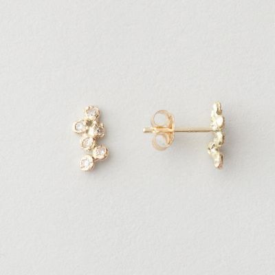 12 DIAMOND CLUSTER EARRING