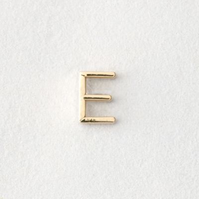 MINI LETTER STUD EARRING - E