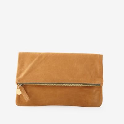 FOLD OVER CLUTCH BASKET WEAVE