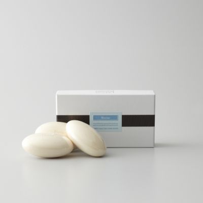 BOX OF THREE BATH SOAPS - MARINE