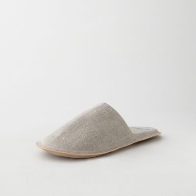 LINEN SLIPPERS