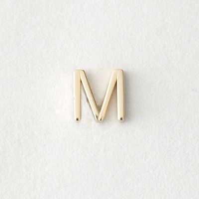 MINI LETTER STUD EARRING - M
