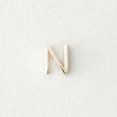 MINI LETTER STUD EARRING - N