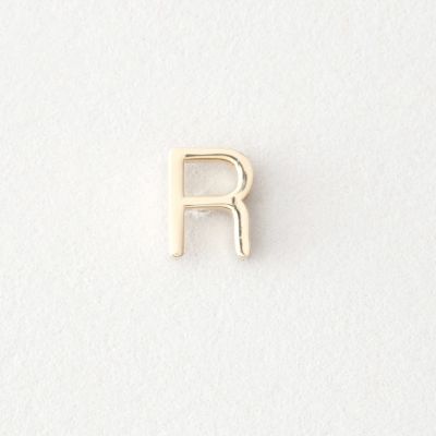 MINI LETTER STUD EARRING - R