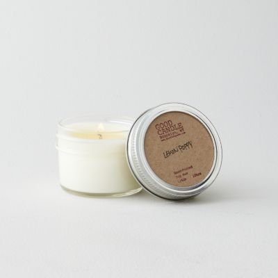 SMALL MASON JAR CANDLE - LEMON POPPY