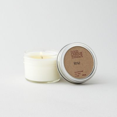 SMALL MASON JAR CANDLE - ROSE
