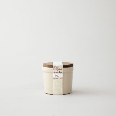 SMALL STONEWARE CANDLE - MIMOSA