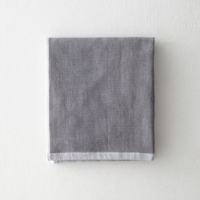TWO TONE CHAMBRAY FACE TOWEL