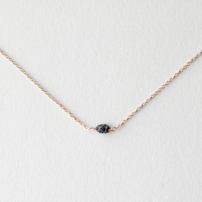 ROUGH BLACK DIAMOND NECKLACE