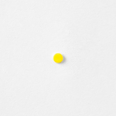 ENAMEL YELLOW DOT STUD