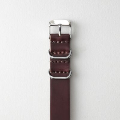 LEATHER WATCH STRAP - SHELL CORDOVAN