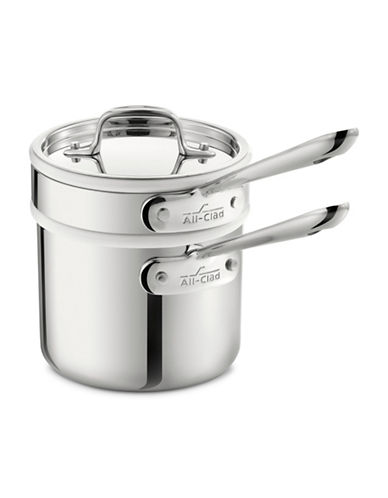 All-Clad Stainless Porcelain Double Boiler with Lid-
