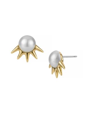 UPC 024576997588 product image for Sam Edelman Pearl Spike Stud Earrings - White | upcitemdb.com